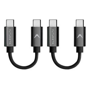 Futurizta Tech® Zeus-X Short USB-C to USB-C Cable 2 Pack